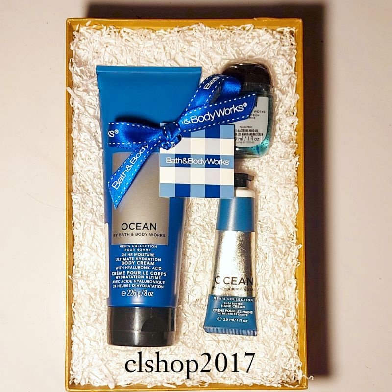 BBW OCEAN MENS GIFT SET PAKET BATH &amp; BODY WORKS