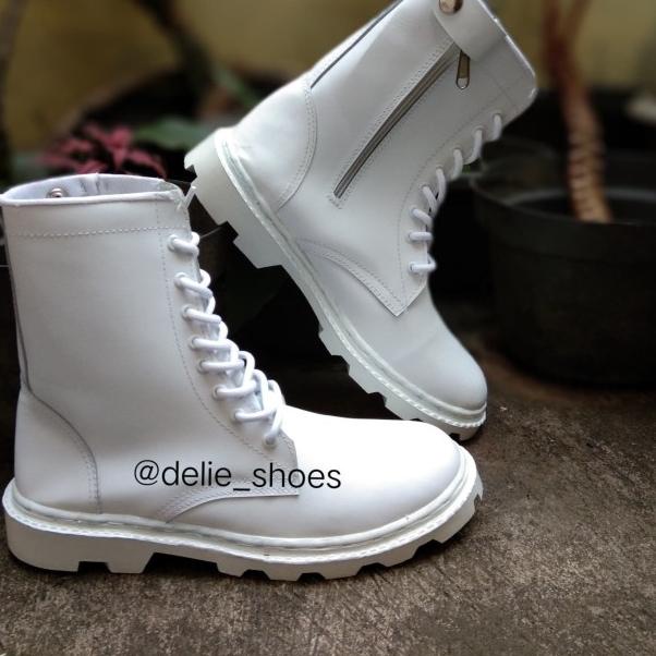 sepatu pdl putih sepatu paskibra sepatu putih - Putih, 35