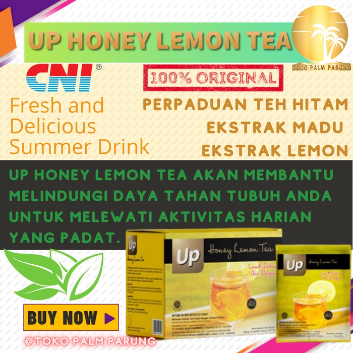 

CNI UP HONEY LEMON TEA MINUMAN TEH LEMON YANG SEGAR DAN MENYEHATKAN