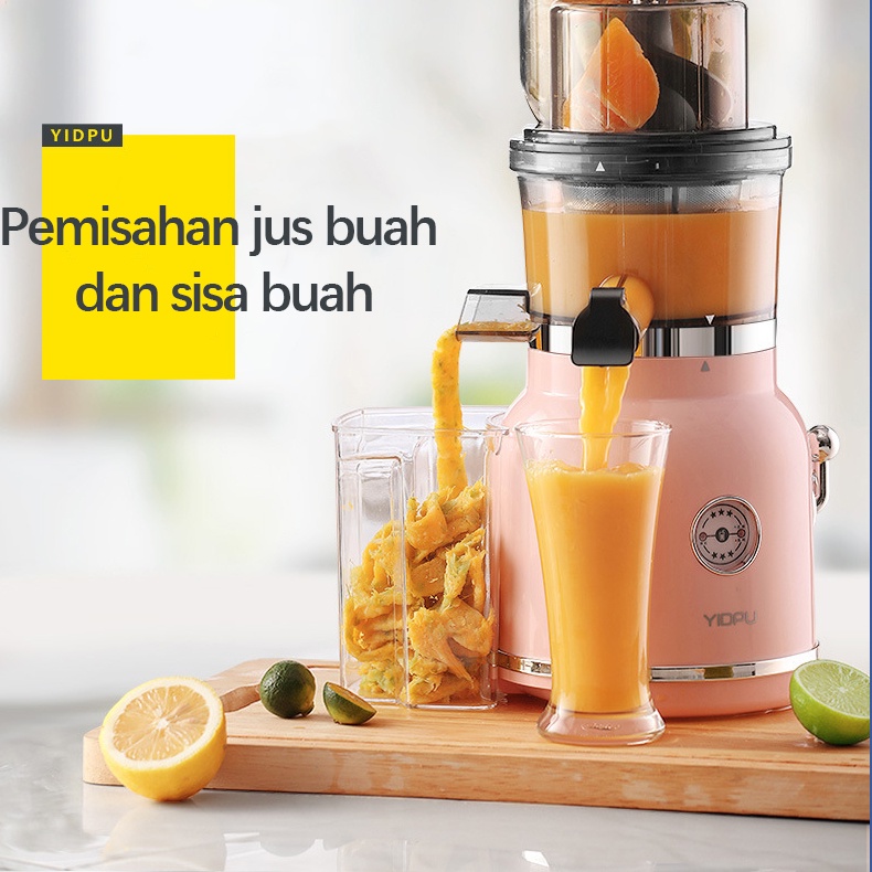 Slow Juicer 99% Fresh Juice 55 rpm Multifunksional Imported Diameter Besar Juicer Juice Blender Extraction Blender