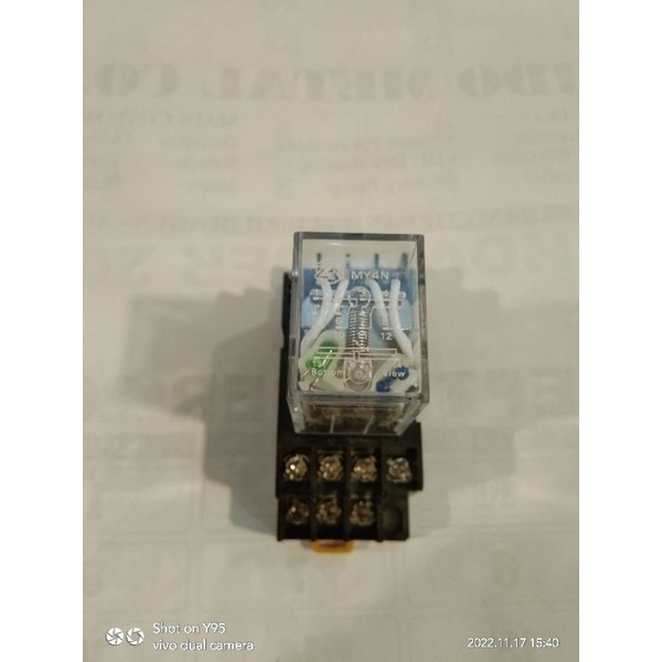 Relay DC 24V MY4N 14pin + Soket merek ZN jual per/5sett riley dc 24v my4n