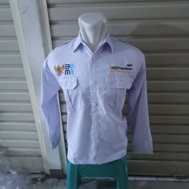 kemeja BUMN agen pegadaian seragam BUMN agen Pegadaian Baju BUMN Pegadaian