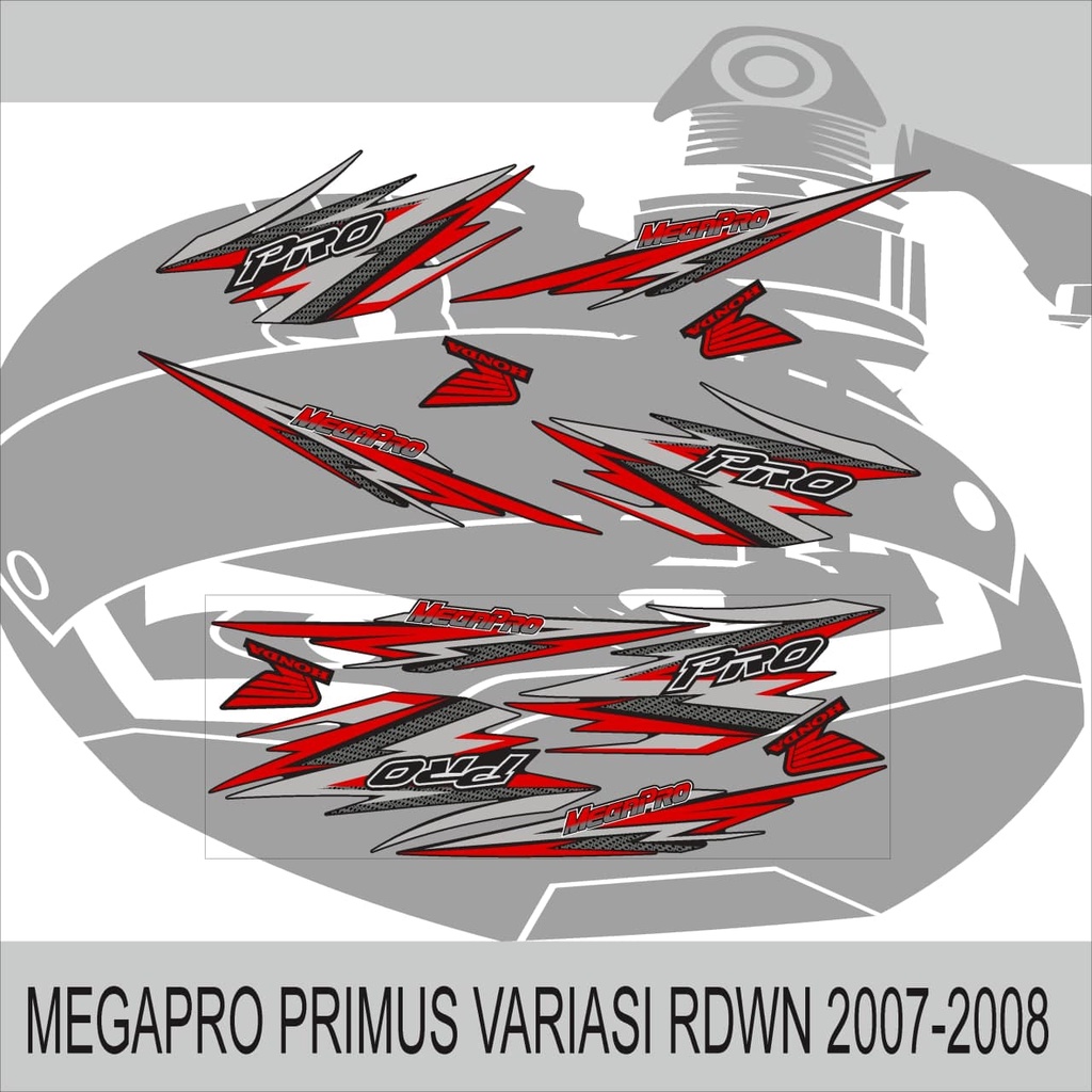 STRIPING HONDA MEGAPRO PRIMUS RDWN 2007-2008