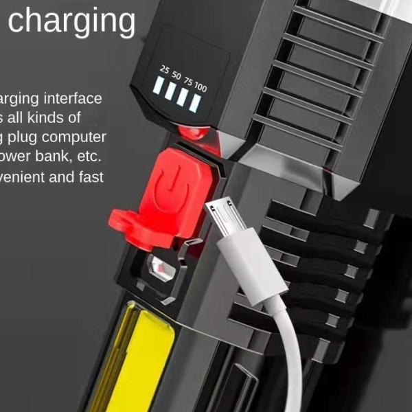 SENTER LED 5 MATA 60W + 20W SUPER TERANG / SENTER CAS LED - SENTER LED