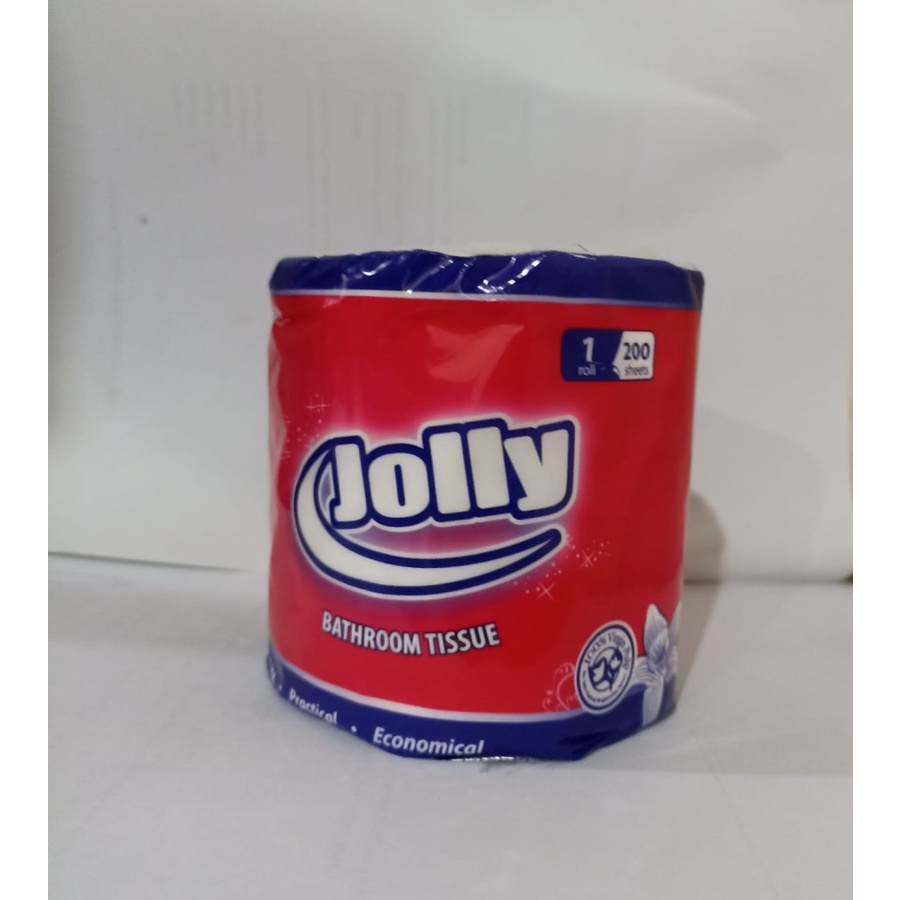 JOLLY TISSUE tisu GULUNG Bathroom Roll 200 sheets Kamar mandi toilet w