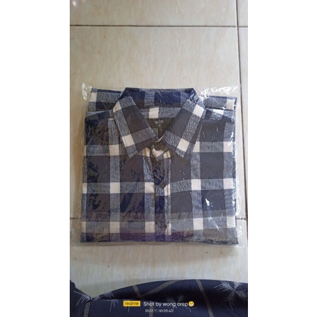 plaid shirt navy savy size XS (signore)