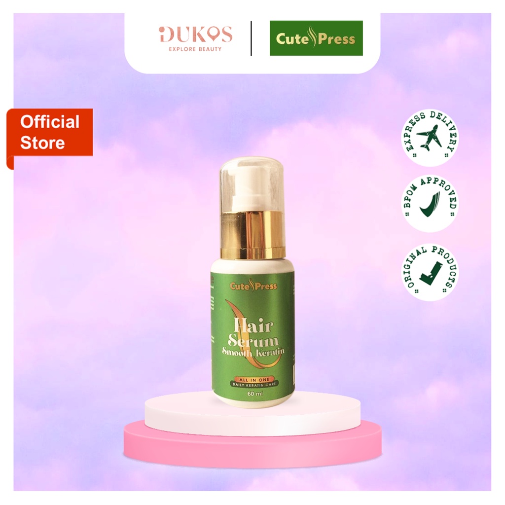 Cute Press Hair Serum - Smooth Keratin 60ml BPOM