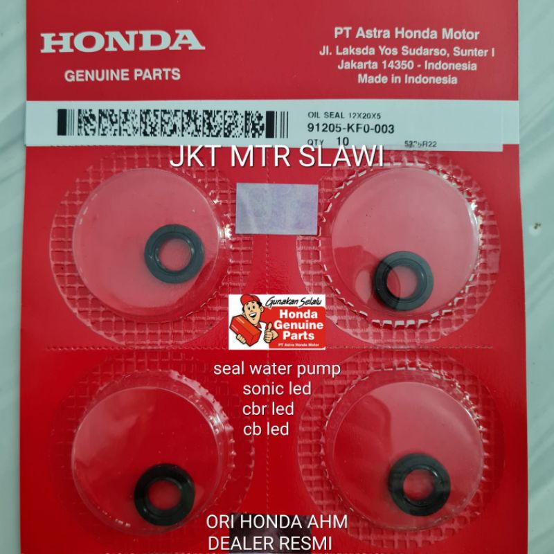 91205-KF0-003 Seal water pump cb 150 cbr sonic gtr ori Honda