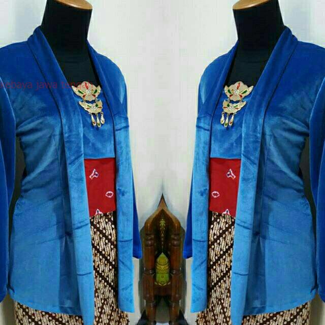 Kebaya Jawa KEBAYA KUTUBARU KLASIK BLUDRU ANGKIN JUMPUTAN Kebaya Bludru