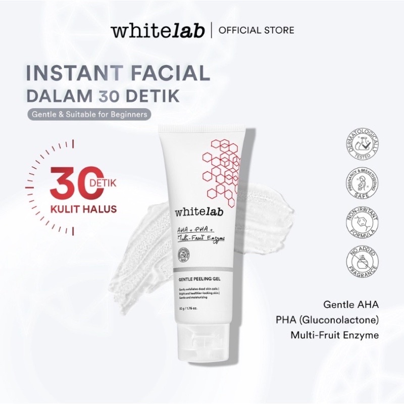 BISA COD - Whitelab Gentle Peeling Gel - Gel Pengangkat Sel Kulit Mati