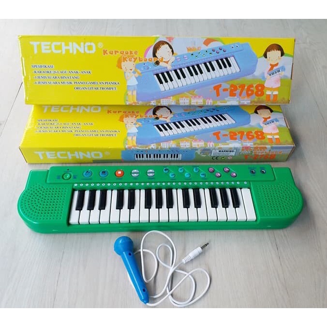 Mainan anak piano organ keyboard techno + 26 lagu daerah