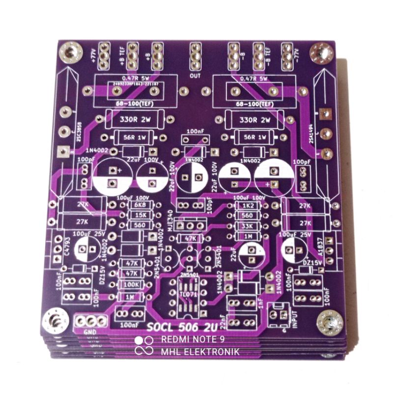 PCB SOCL 506 Model 2U 506 2U TEF BIAS SERVO Dual Double layer