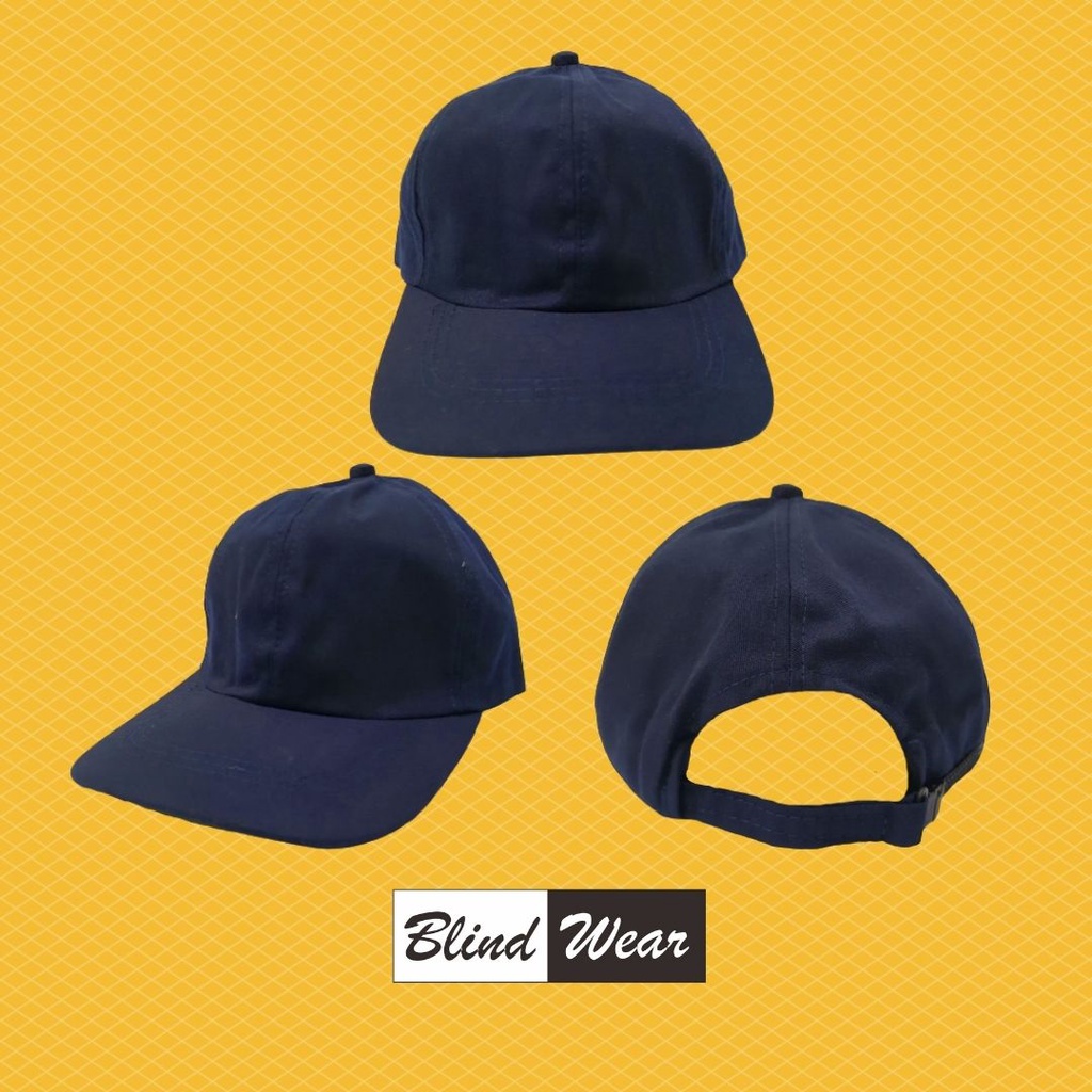 Topi Baseball Cap Besbol Hat Premium Polos BlindWear Cowok Cewek