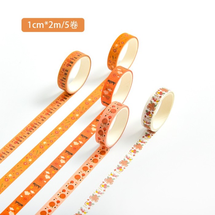 

Simno Washi Tape / Decorative Tape (5 Colors Set) - 16 NANDAA