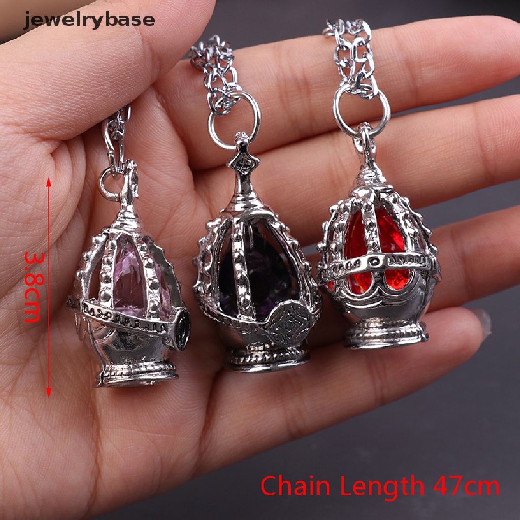 2pcs / Set Kalung + Cincin + Anting Tusuk Motif Anime Puella Magi Madoka Magica Untuk Perhiasan Wanita / Cosplay