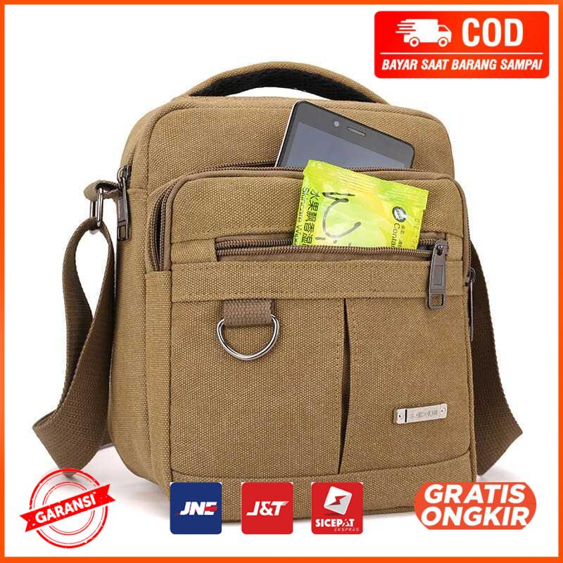 Tas Selempang Pria Men Shoulder Bag Canvas 1986