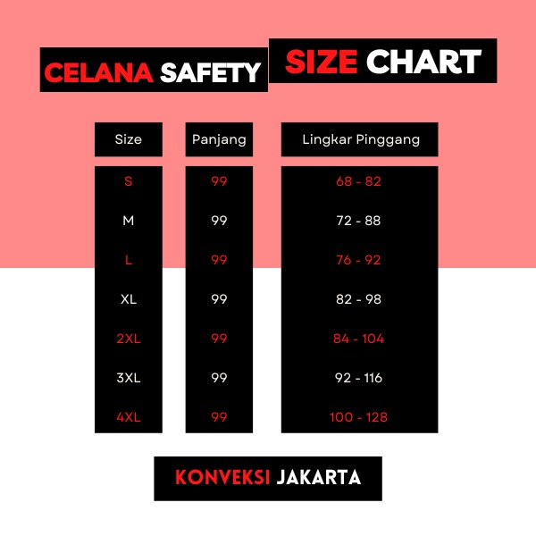 Celana Wearpack Safety K3 Proyek Tambang Pria Wanita - Celana Pakaian Seragam Werpak Kerja Bawahan Scotlite Lapangan Warna Hitam