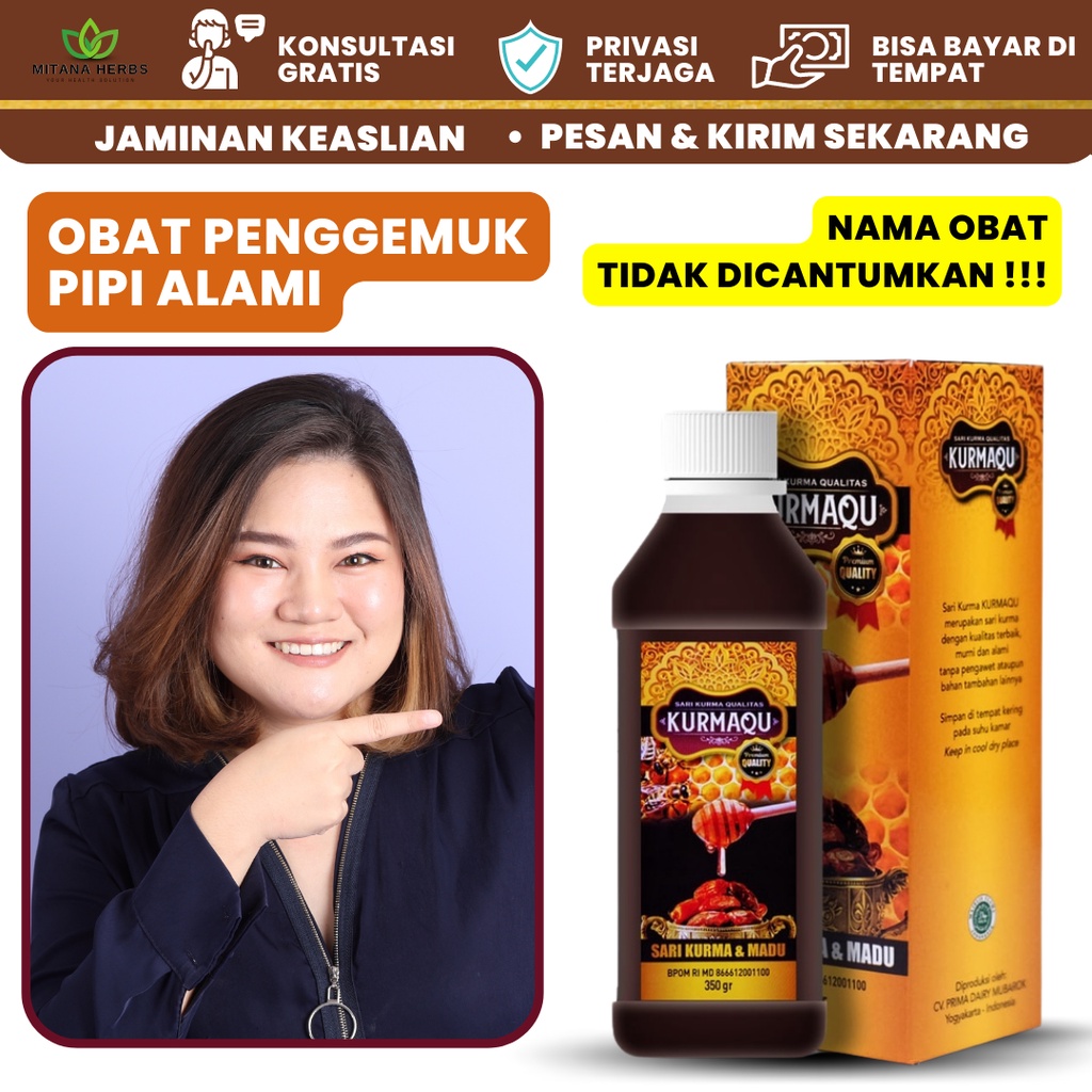 Mitana Herbal - Obat Pipi Tembem - Obat Pipi Chubby - Obat Penggemuk Pipi - Obat Pipi Tembem Pria Da