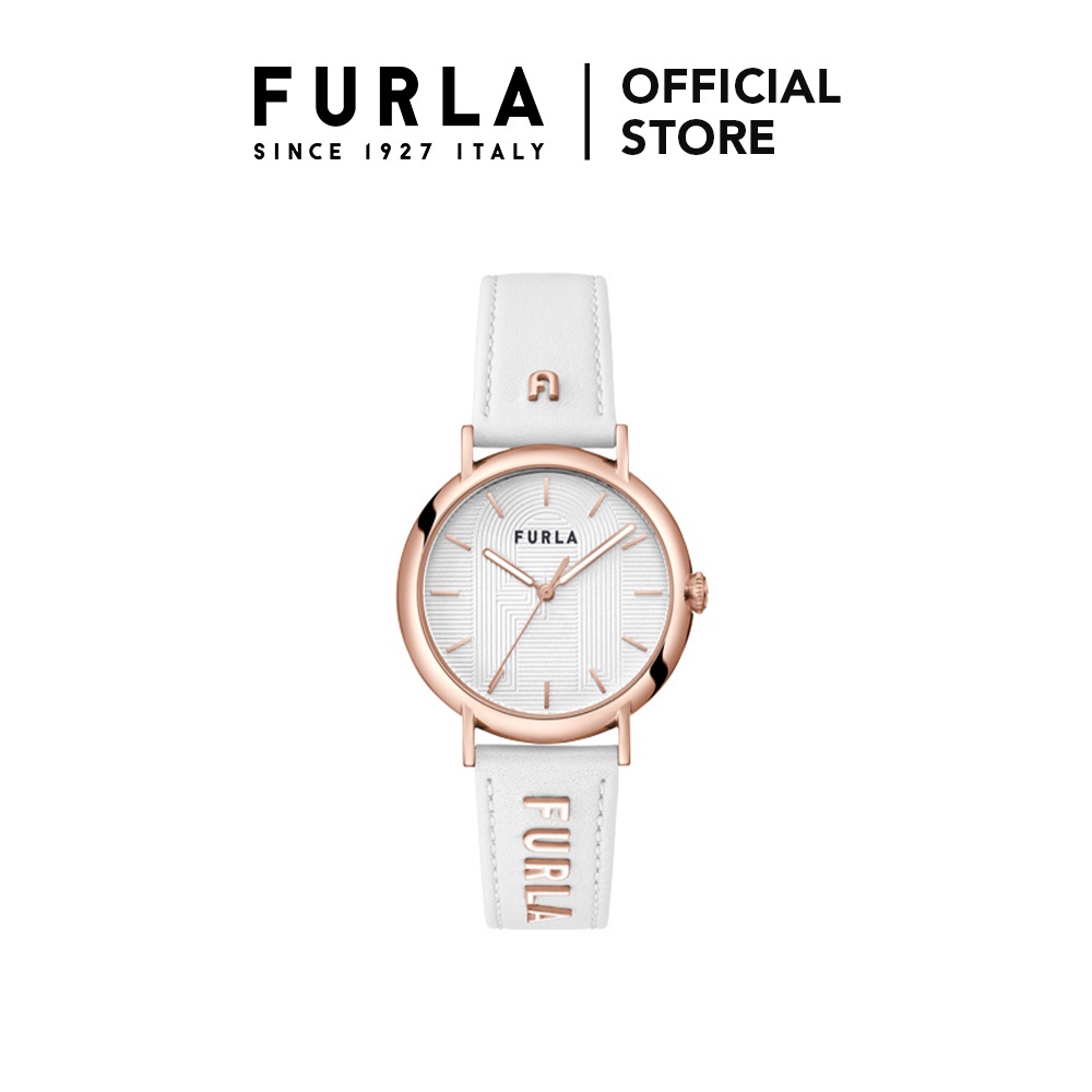 FURLA - Easy Shape Rose Gold Tone Case White Dial Watch