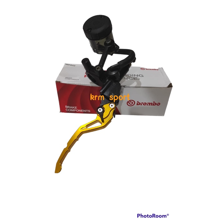 master rem kanan brembo big smoke black handle gold universal beat vario scoopy mio soul nuoxo vixio