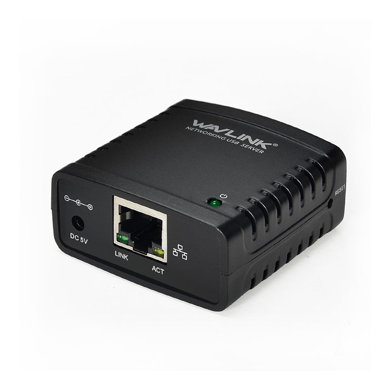 Print Server Wavlink 100Mbps Ethernet to USB Sharing Printer