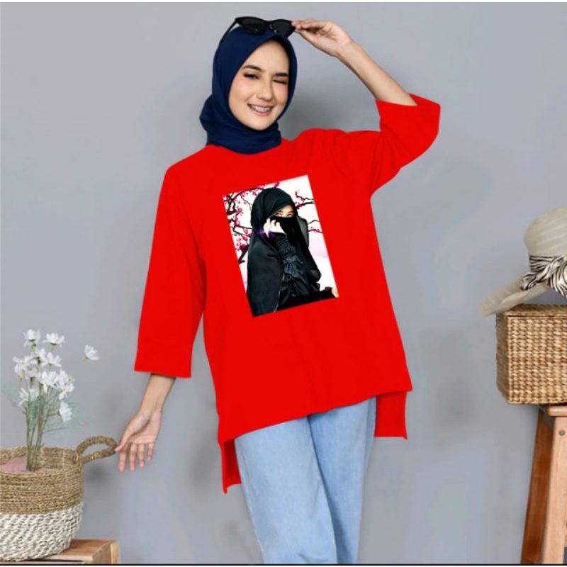 COD/DS1/TUNIK HIJAB SAKURA (M-L-XL-XXL)