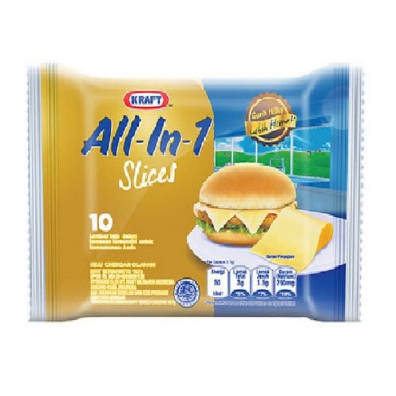 Keju kraft slice all in one burger