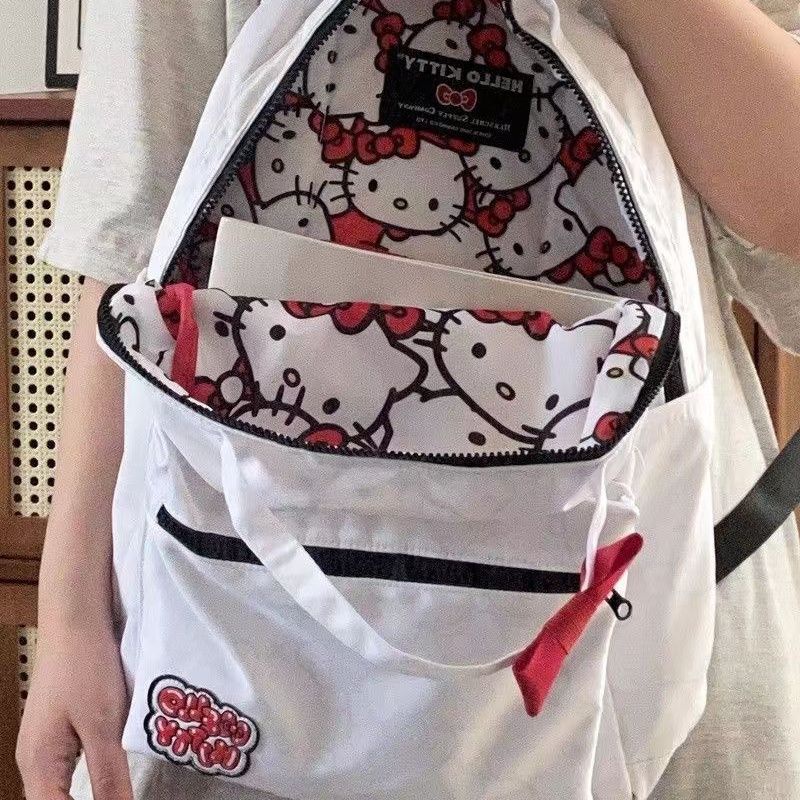 Sera 2022 baru tas sekolah hellokitty pasang merek ransel pria dan wanita lucu kekanak-kanakan tas sekolah ransel ringan siswa