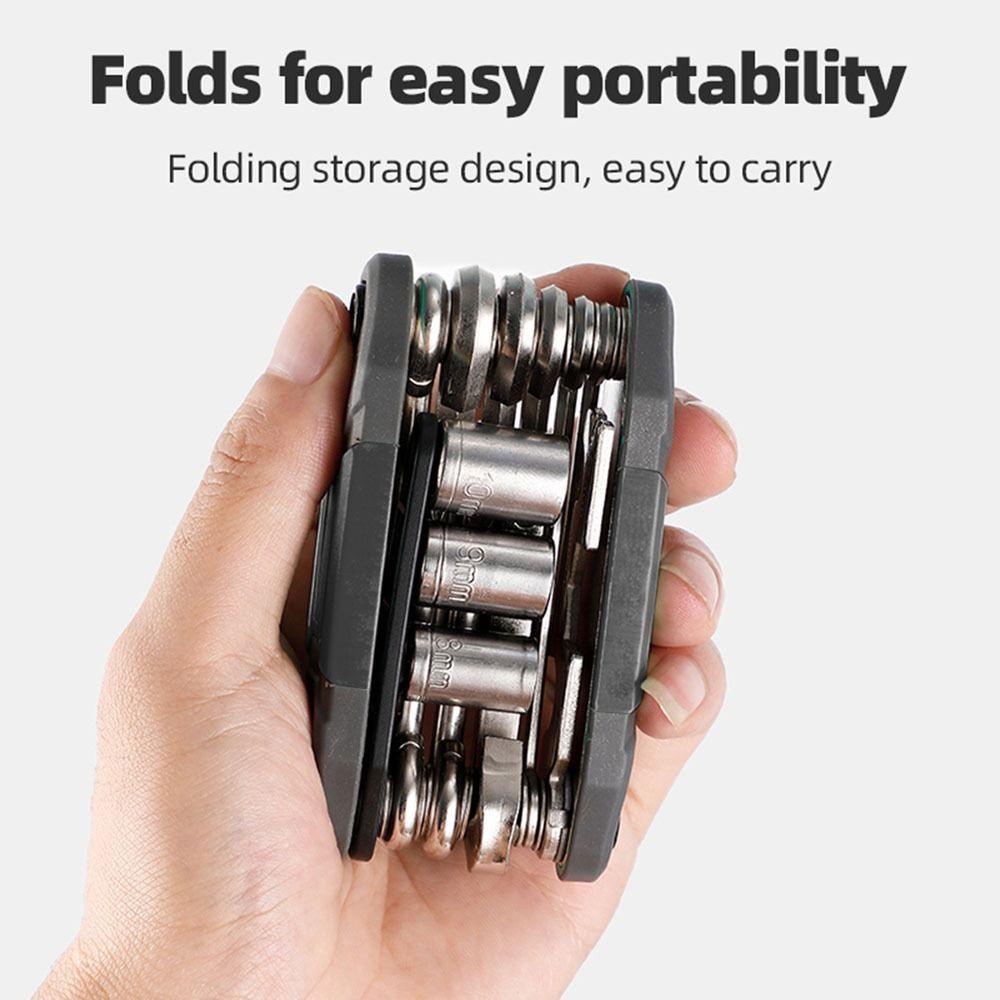 Lanfy Sepeda Multi-Fungsi Alat Portable Bersepeda Bagian Aksesoris Sepeda Bike Socket Wrench Hexagonal Obeng