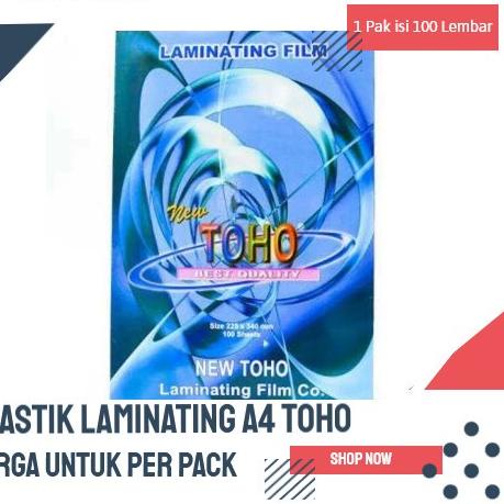 

Plastik Laminating a4 TOHO 100 MIKRON