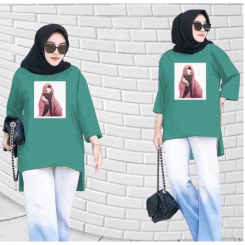 FC - TUNIK BASIC OVERSIZE WANITA HIJAB'S VARIASI 0270 DTF