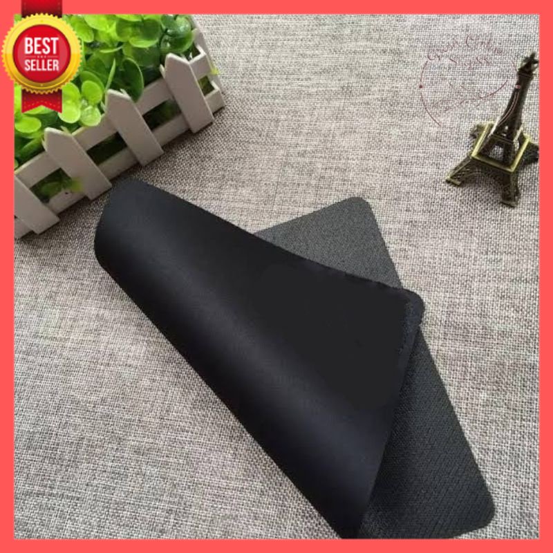 GOS - A114 - Tatakan alas flexible Mouse Pad /  Alas Mouse HITAM POLOS