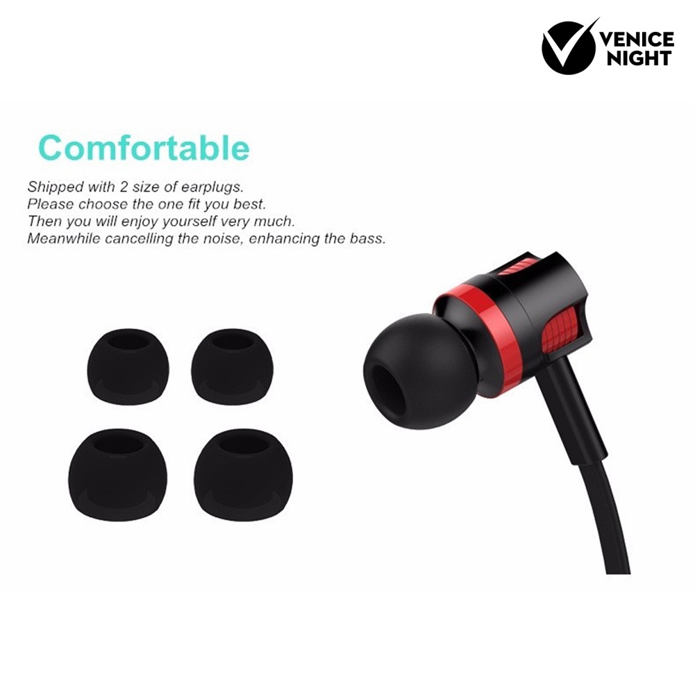 (VNEP) (Berkabel) JM26 3.5mm Universal Headphone Noise Reduction In-ear Earphone Headset dengan Mic