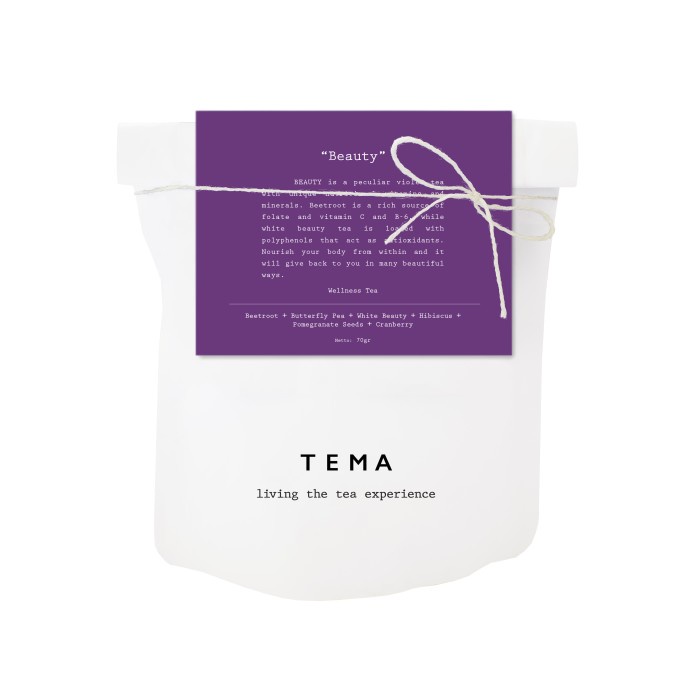 

TEMA TEA LARGE POUCH - WELLNESS TEA - BEAUTY / WHITE BEET POMEGRANATE
