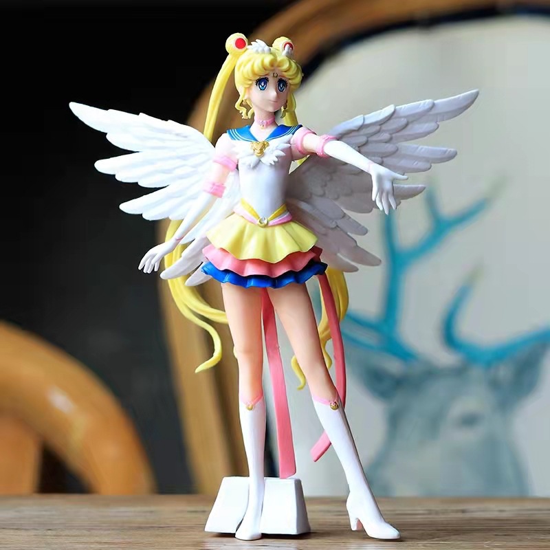 Ornamen Desain Big Sailor Moon Dengan Sayap Malaikat Ukuran 23cm