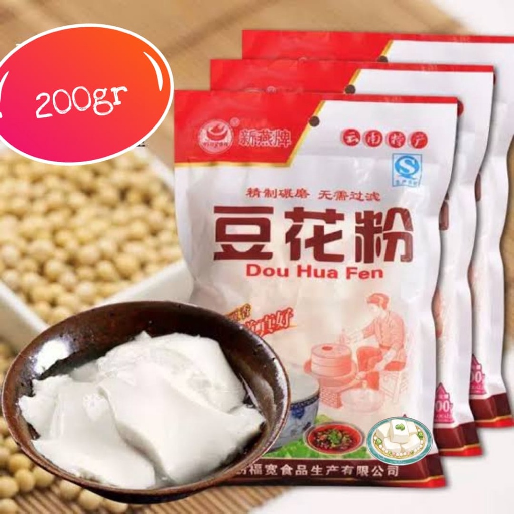 PROMO BUY 2 GET 1 FREE / BUBUK KEDELAI / BUBUK TAHWA TAUHUE DOUHUA FEN TAU HUAY SERBUK SOY SOYA BEAN CURD- 200gr