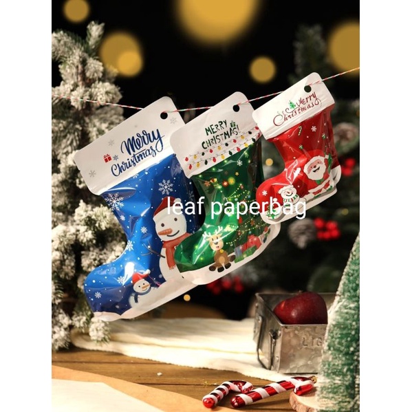 

zipper bag cookies kemasan natal christmas packaging kantongan natal bungkusan cookies plastik natal paper bag tas kemasan packaging dekorasi hadiah natal