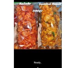 

keripik singkong bumbu rujak dan balado
