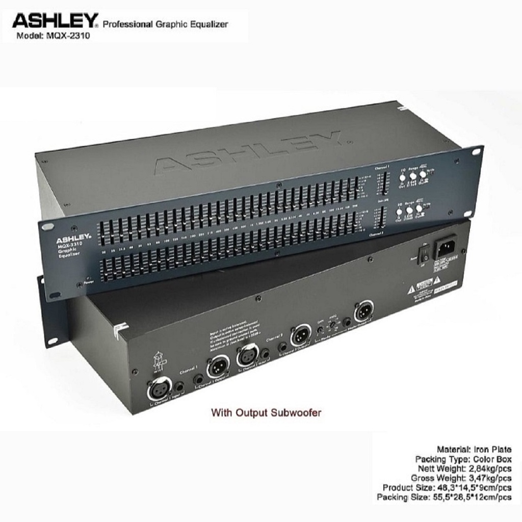 Equalizer Ashley MQX 2310 Original subwoofer