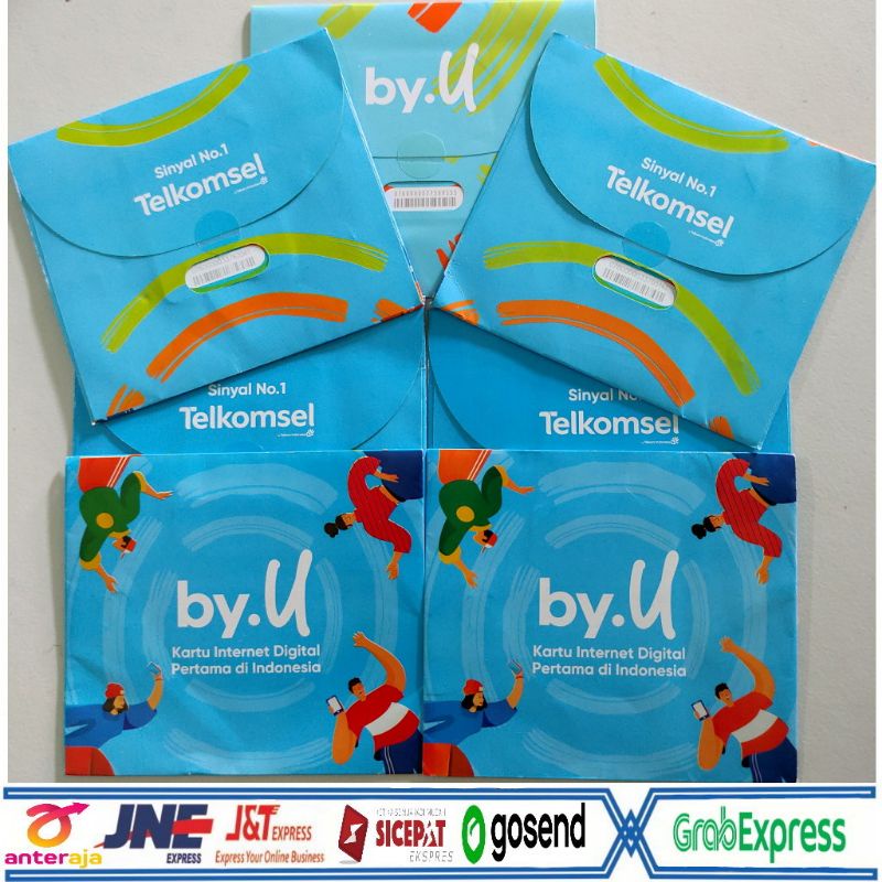 kartu perdana by. u kartu by u kosongan tanpa akun bonus 2,5GB