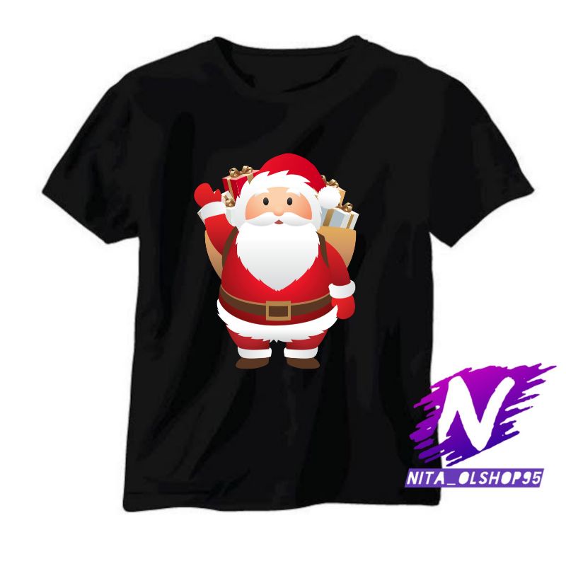 kaos anak baju anak natal tahun baru sinterklas