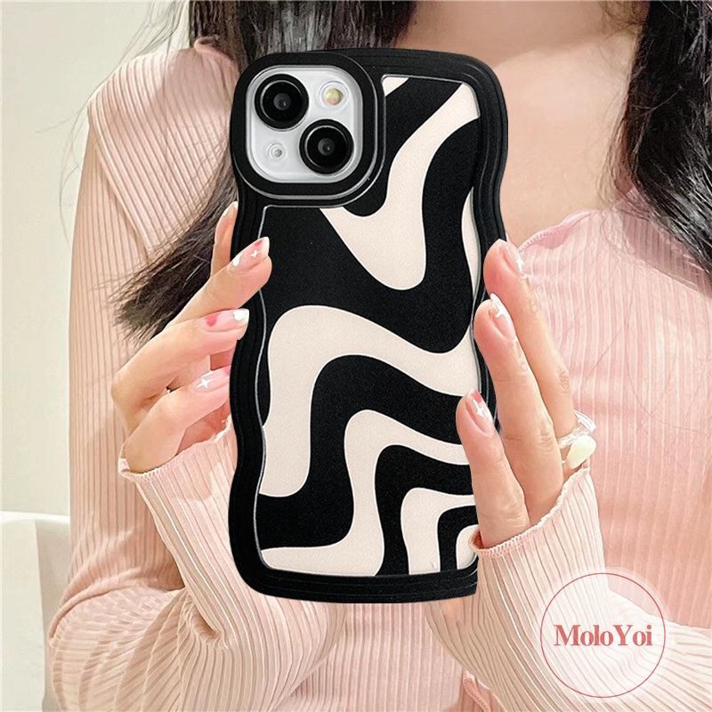 Soft Case TPU Motif Zebra Untuk iPhone 11 XR 12 13 14 Pro MAX 14 Plus 6 6s 7 8 Plus X XS MAX SE 2020