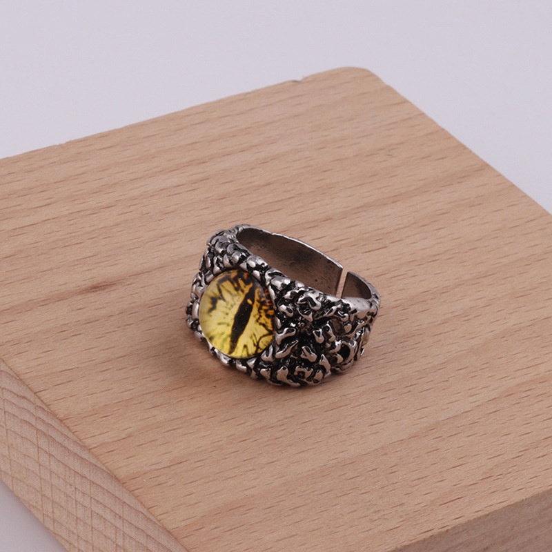 Cincin Desain Mata Tengkorak Gaya punk Eropa Amerika Untuk Pria