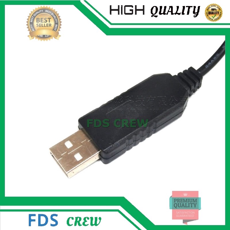 Kabel USB DC Step Up 5V To 12V POWERBANK Router Modem Wifi Jack 5.5 mm