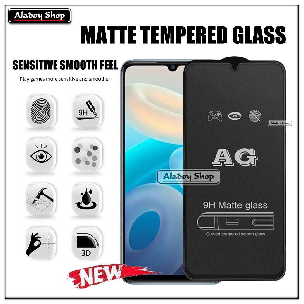 Vivo Y55 4G PAKET 2IN1 Tempered Glass Matte Anti Glare Full Layar dan Tempered Glass Kamera