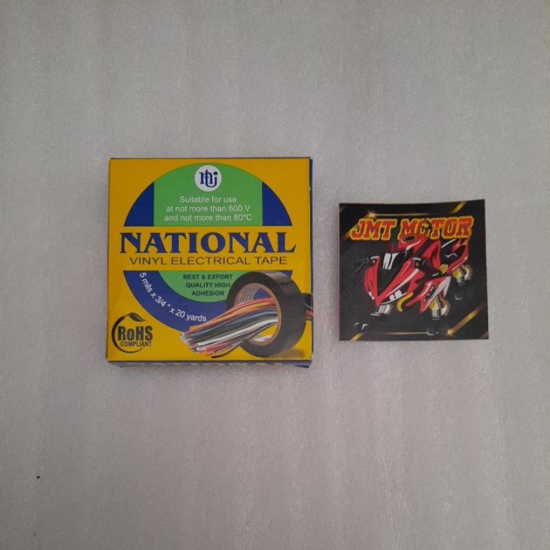 

SOLASI LISTRIK NATIONAL HITAM 3/4" INCI20 YARD SELOTIP SOLASI VINYL ORIGINAL