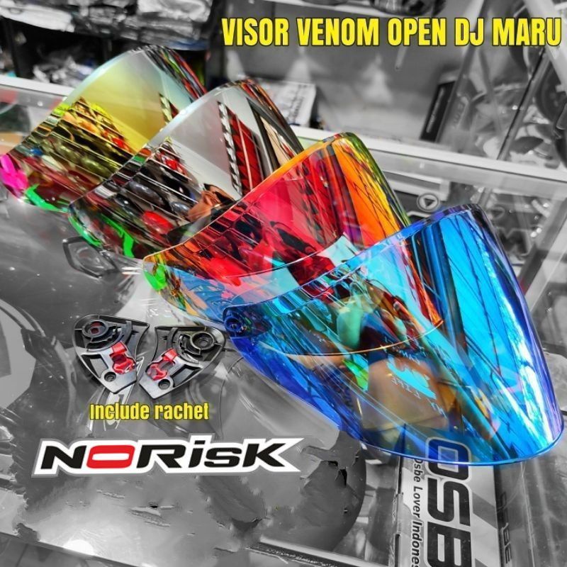 Kaca Visor Venom Dj maru Galaxy - Visor venom kyt merk Norisk
