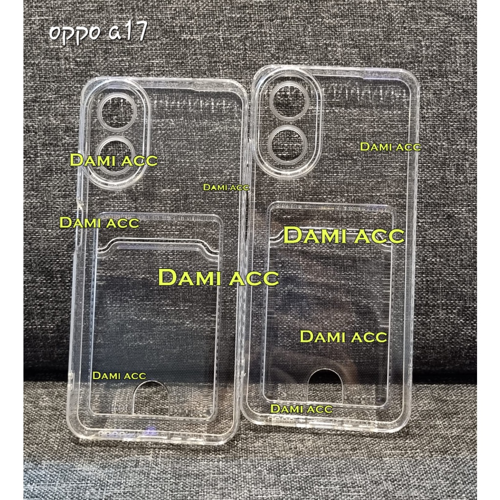 clear card case bening for oppo a17 a17k a16e a16k soft case