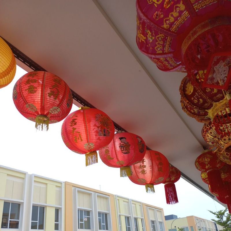 Lampion Lipat Gambar Anak / Lampion Parasut Gambar / Chinese Lantern / Lentera Lipat