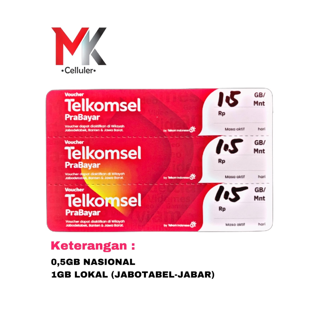 Vocer TELKOMSEL 1,5GB 3HARI